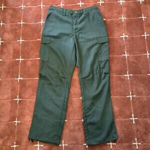 Vintage FSS Wildland Fire Fighting Cargo Pants Aramid Green Waist Size 34-38 x34